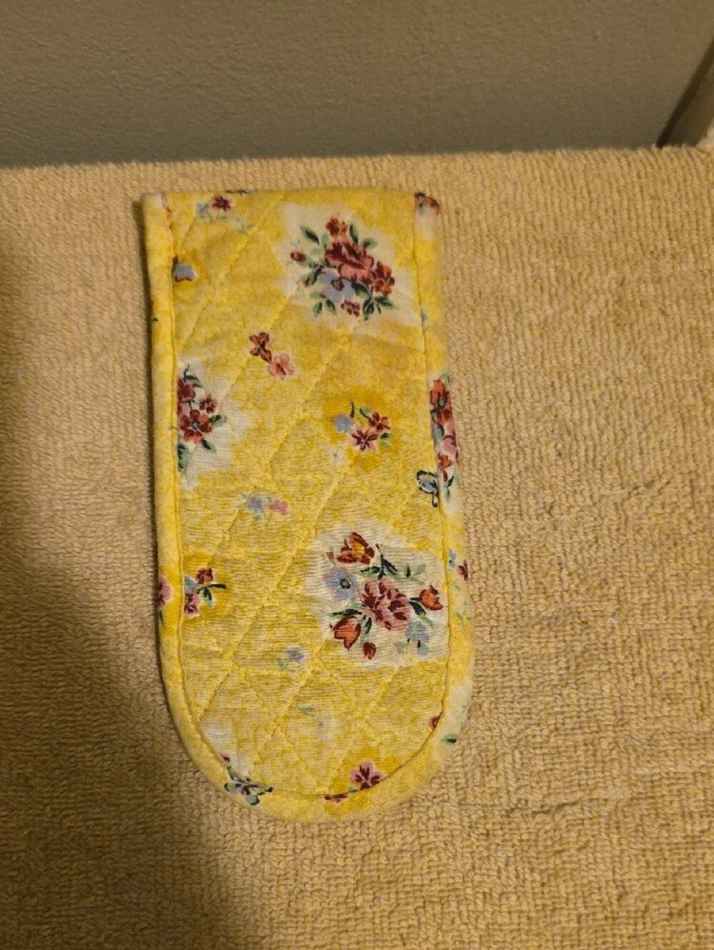 Yellow Floral Quilted Shoulder Bag Set - Inv.537